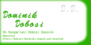 dominik dobosi business card